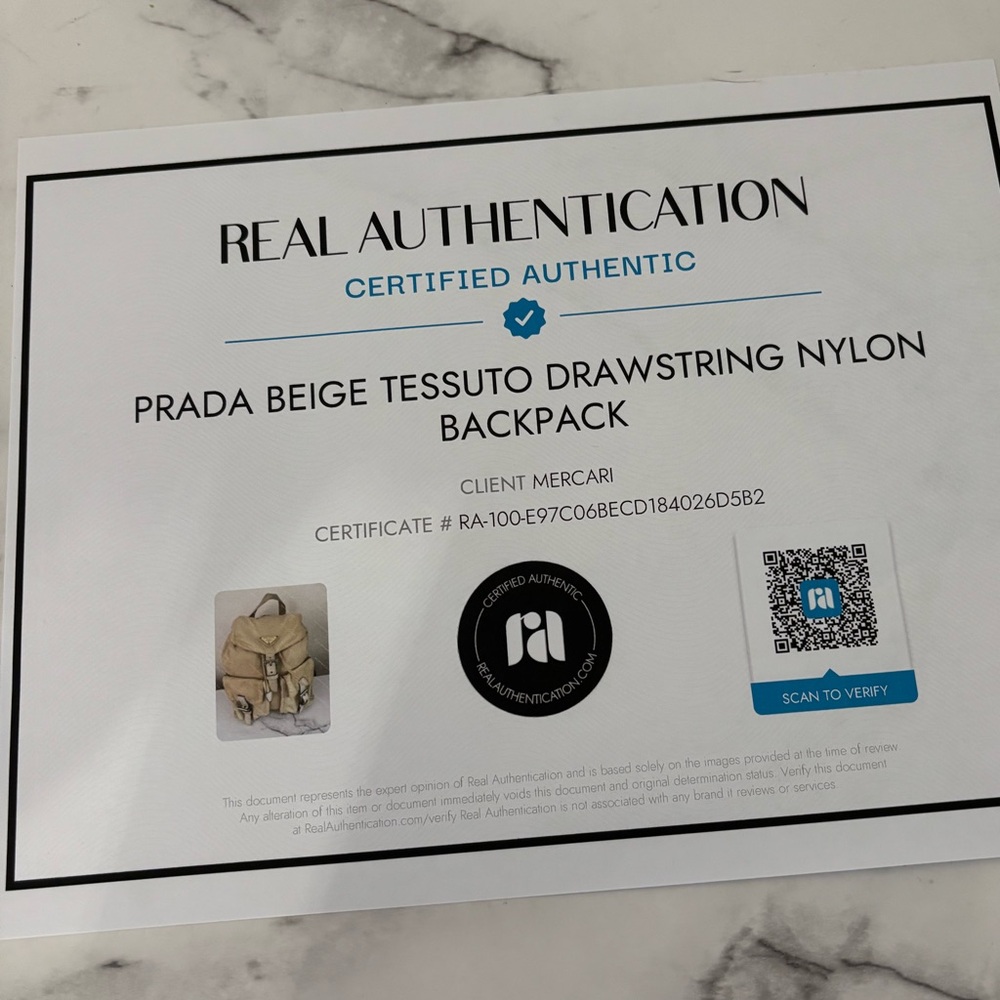 Prada Re-Nylon Beige Desert Backpack - Picture 6 of 13
